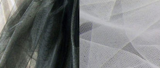 Ткань сетка черного и белого цвета
