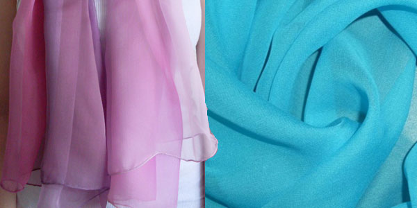 Голубая и розовая ткань